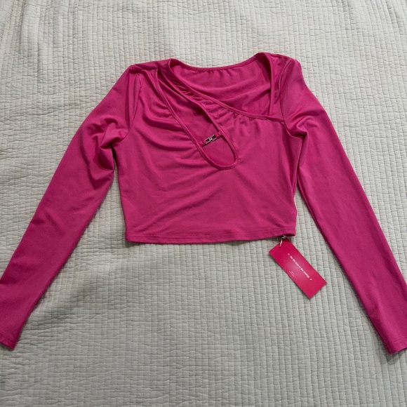 Tops - Hot pink crop top